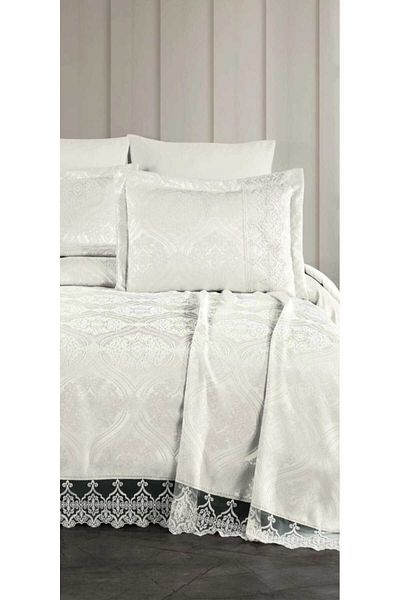 diabella Sultan 3 Piece French Lace Chenille Lux Pique Set