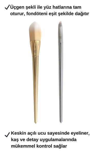 Real Techniques Bold Metal Triangle Foundation/Liner Brush