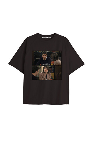 Kalic Studio تي شيرت كيف قابلت والدتك مقاس كبير KOD 139