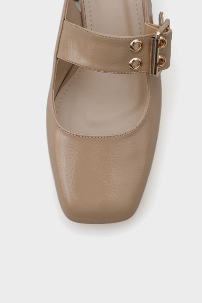 Capone Outfitters Mary Jane Damenschuhe mit mittlerem Absatz und Schnalle