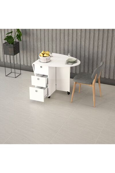 asratrend %100 MDFLAM Katlanır Mutfak Masası Km-08