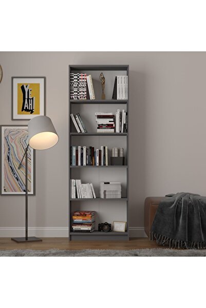 asratrend 5 Raflı (5 BÖLMELİ) Kitaplık Çalışma Odası Ofis Modern Dekoratif Ki...