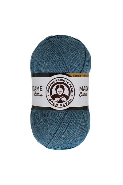 Ören Bayan Petrol Blue Knitted Madame Cotton Knitting Lanyard - (Color Code: 050)
