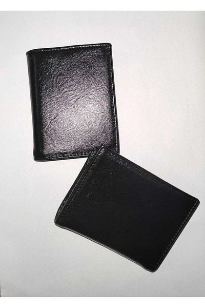 firdevsi hobi Genuine Leather Vertical 20 Pieces Transparent Card Holder Wallet