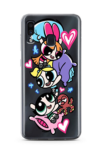 moonset Samsung Galaxy A20 / A30 Uyumlu Powerpuff Girls Tasarımlı Baskılı Şef...