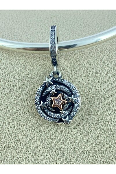 My Story İki Renkli Kayan Yıldız Çift Sallantılı Charm