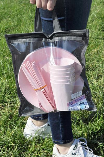 Saban Pink Picnic Set with Bag - 30 Pieces
