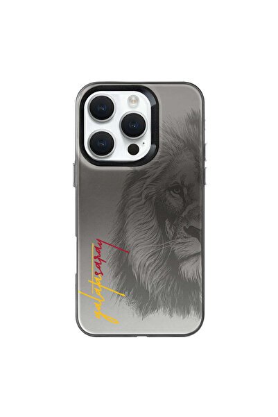 Galatasaray iPhone 16 Pro uyumlu Galatasaray Premium Aslan Telefon Kılıfı