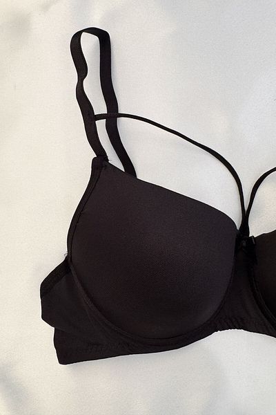 ifondi Μαύρο Σετ Micro Bra - Push Up και κορδόνι