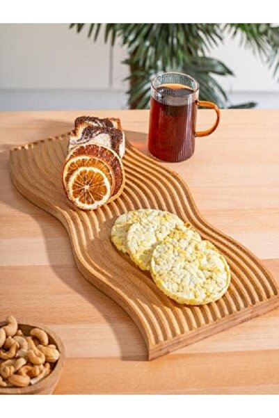 YzHome Bambu Oval Sunum Tabağı Tabak Sunumluk 39*17CM