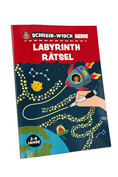 Çocuk Akademi Almanca Yaz Sil Serisi Labirent