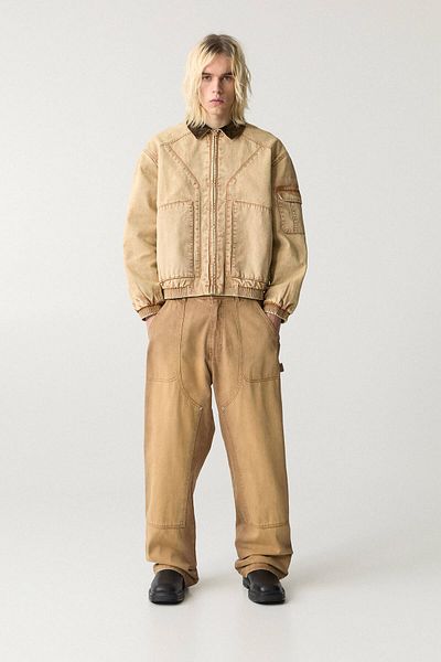 Pull & Bear Brown cargo trousers