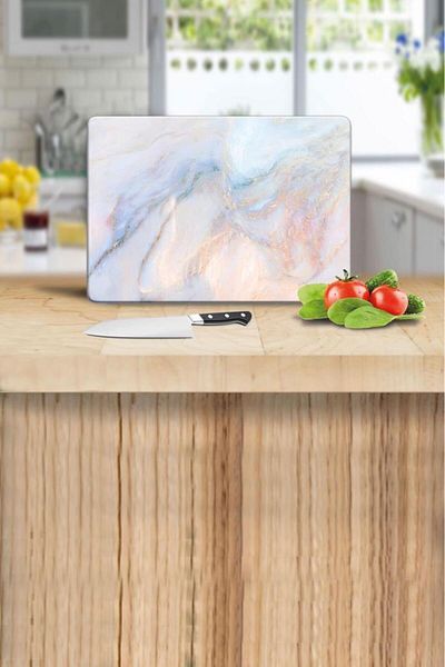 Saban Glass Cutting Plate/Cutboard Ezgi Marble 20 X 30cm