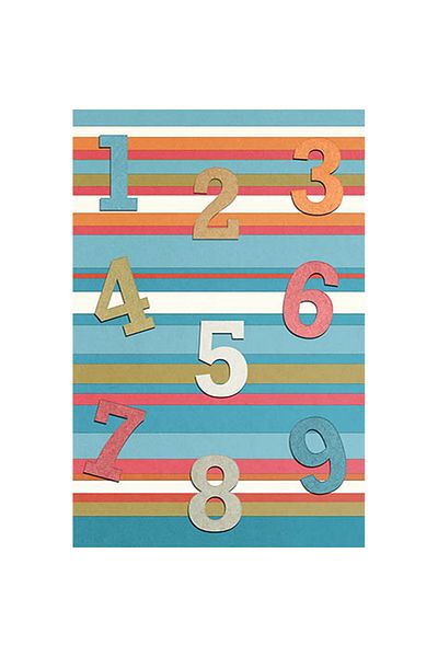 Homelux Children'S Rug Non-Slip, Rectangular, 120X180, Numbers, Multicolor, Polyester