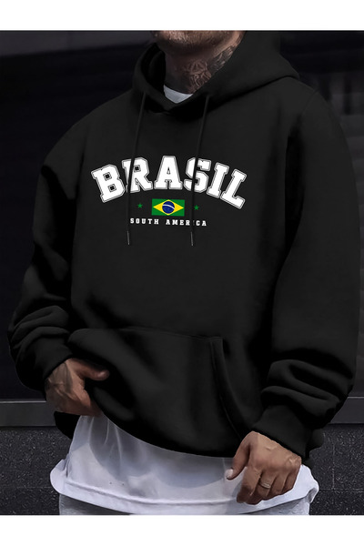 Lider Leather Hanorac imprimat cu glugă – Confort și eleganță într-un singur ...