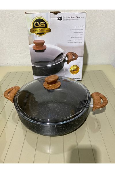 CVS وعاء جرانيت مسطح 28 سم