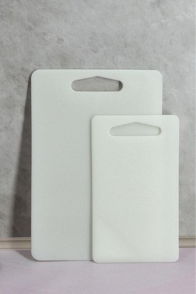 Saban Cutting Board Plastic Set of 2 White