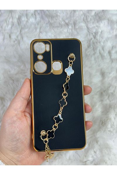 Vip Case INFINIX HOT 20i - حامل يدوي مقاوم للأوساخ وقابل للمسح وحماية الكاميرا اللامعة من السيليكون