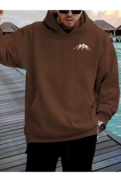 Lider Leather Hanorac imprimat cu glugă – Combinația confortului și eleganței "