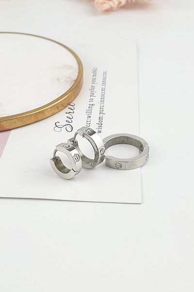 Çlk Accessories Steel 3 Piece Small Hoop Earrings B350