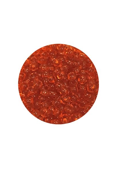 STUMBANNG Beads of Cast Glass Sand (8/0) 3 mm - 20 Grams - Transparent Orange - Bnc165