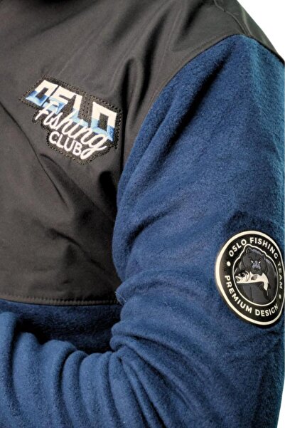 Oslo Fisherman Swordfish Embroidered Zippered Fleece