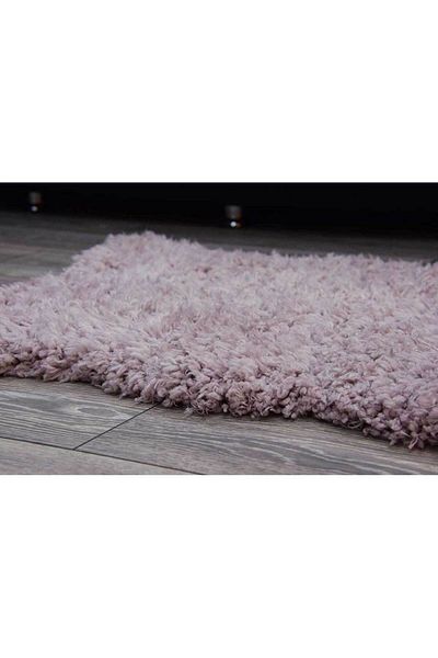 Homelux Sheepskin Rug, Rectangular, 80X120, Plain, Pink, Polyester, Polypropylene