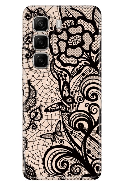 Cekuonline Infinix Hot 50 4g Case Hot 50 Patterned Silicone Holder Pink Mandala