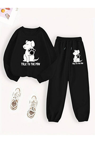 MODAVİBE Set de sus cu imprimeu de jos – supradimensionat, set sport din două...