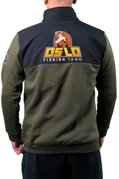 Oslo Φούτερ Fisherman Fish με κέντημα με φερμουάρ