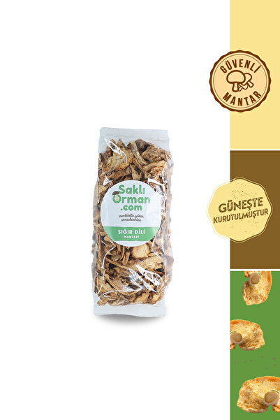 Saklı Orman Doğal Kurutulmuş Sığırdili Mantarı 100 gr