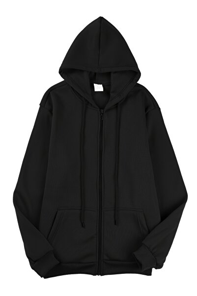 Lider Leather Jachetă cu fermoar drept – Confort și eleganță din bumbac-polie...