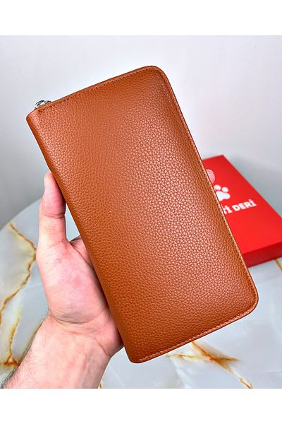 patideri Кожен дамски портфейл с големи отделения за карти и пари