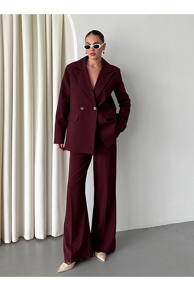 Laluvia Set pantaloni jachetă Demande bordeaux - 2025130