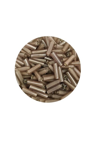 STUMBANNG Long pipe cutting bead diameter 2mm length 10 mm - 20 grams - smoke - bnc253
