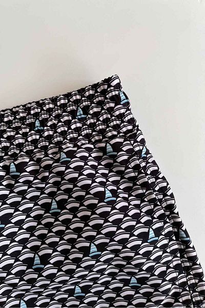 AYYILDIZ 106 Sail Patterned Boys' Swim Shorts
