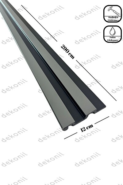 Dekonil Antrasit Siyah Duvar Ve Tavan Lambri 12cm (6 ADET 17,4 METRE)