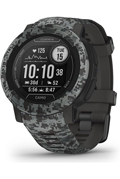 Garmin Instinct 2 Graphite Camo GPS Akıllı Saat Dayanıklı, Suya ve Şoka Karşı...