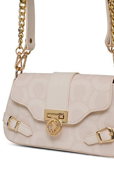 U.S. Polo Assn. Geantă de umăr pentru femei model Us25170 - Ecru