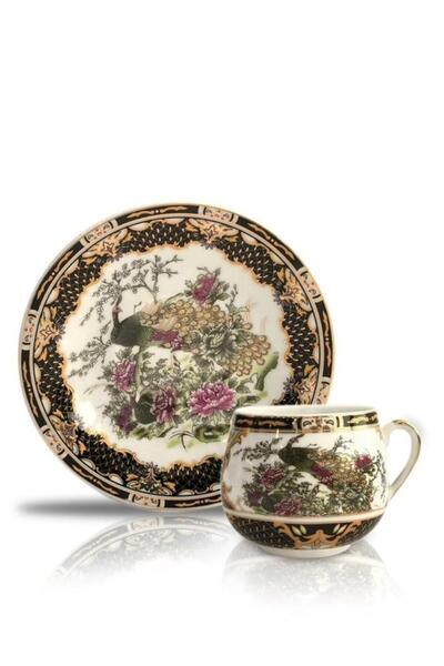 Kosova GEYŞA TOMBUL SİYAH TEK KİŞİLİK TÜRK KAHVESİ FİNCANI