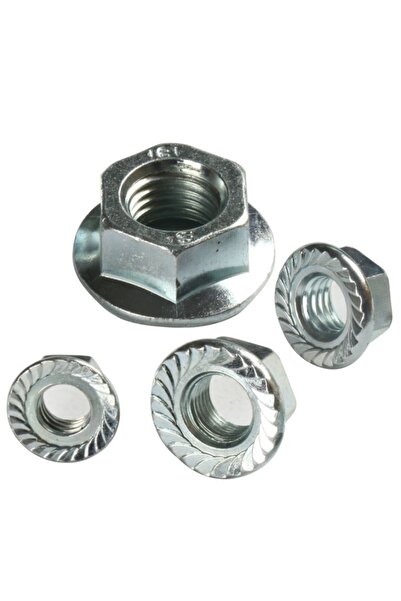 AYAZCİVATA Ayaz M8 Flanşlı Somun 100 Adet Dın 6923