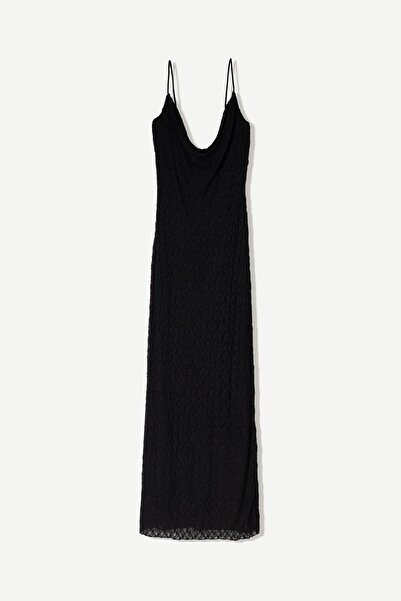 Bershka Dantelli midi elbise