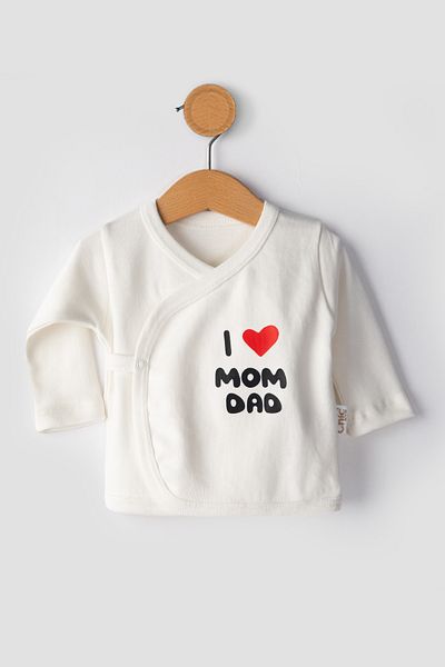 CHIC Hospital Release Set Newborn 5-Piece I Love Mom Dad 100% Cotton – 0-3 Months