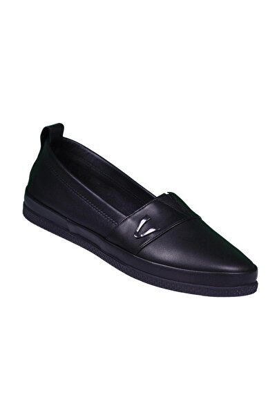 LORRA SHOES 25-2120 حذاء باليه كاجوال من الجلد الطبيعي للنساء