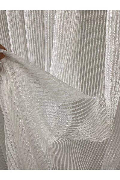 beatiful 1/3 perdea din tul cu dungi simple - nu se răsucă, nu necesită călca...