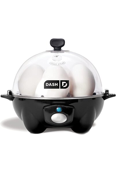 Dash Yumurta Pişirici, Uyumlu 6 Yumurta Kapasiteli Elektrikli Yumurta Pişirici, Siyah