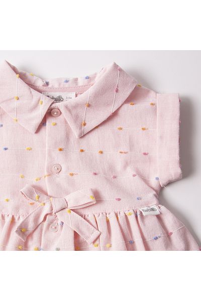Bebetto Pompon Team Woven Dress - K4827
