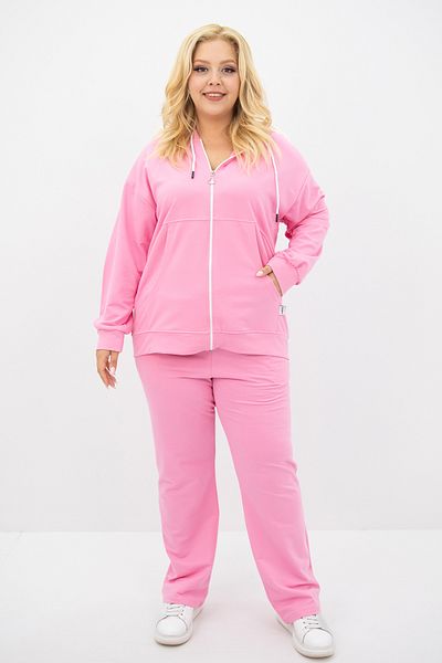CC STORE Women's Large Size Hooded Pocket Detailed Tracksuit Set 8139-25