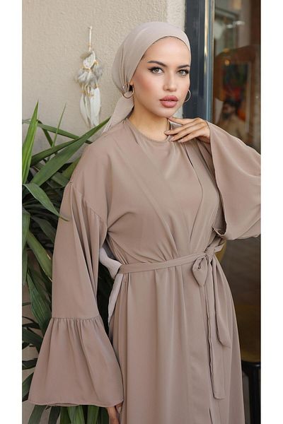 Nissra Βιζόν Frilly Σετ Abaya - Ankanoor - Anka 255038