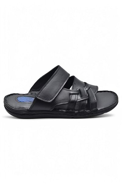 ISPARTALILAR Gel Sole 057 FULL ORTHOPEDIC Daily Genuine Leather Ανδρικές παντόφλες Γνήσιο δέρμα εσωτερικά και εξωτερικά